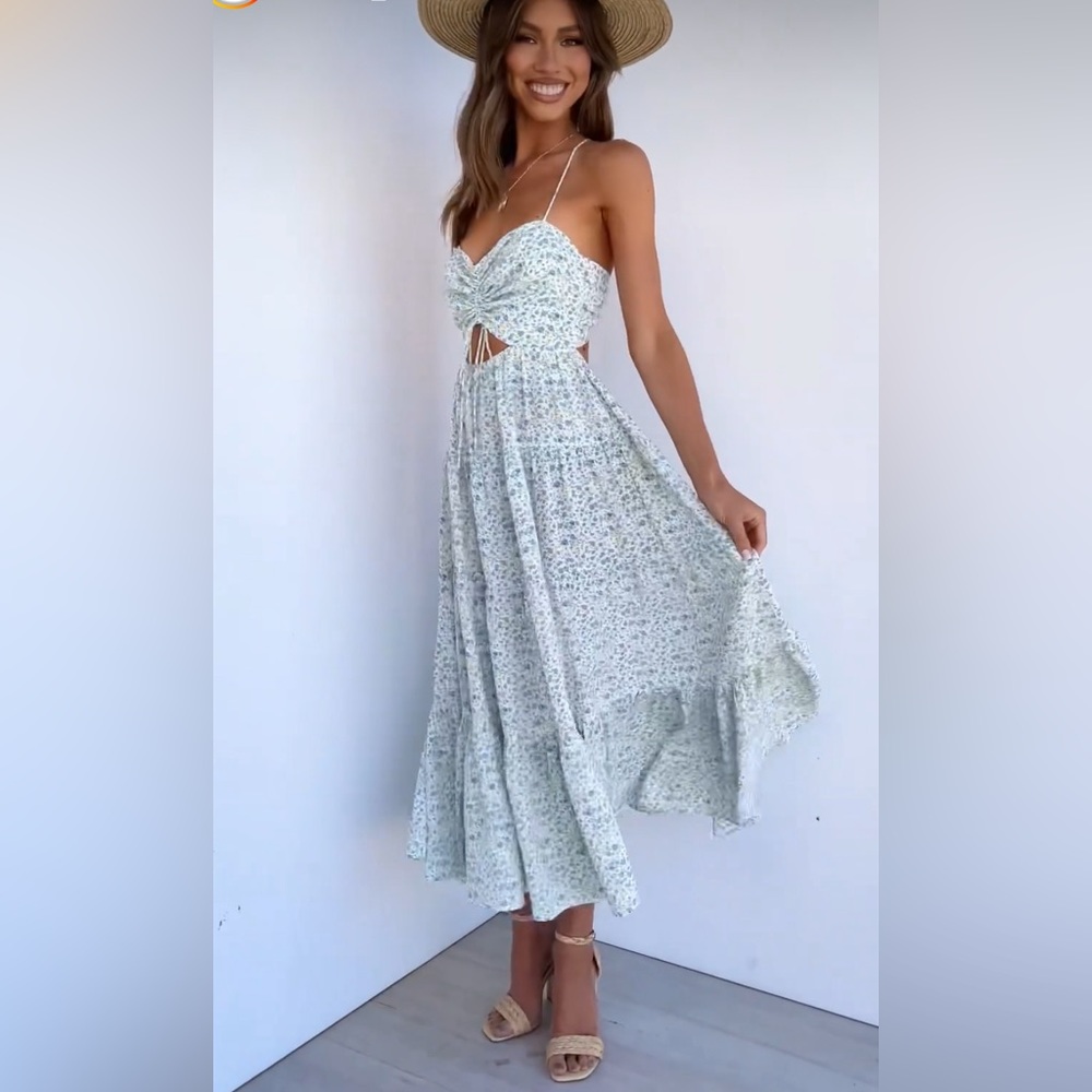 Petal and Pup Maxi floral dress size 4